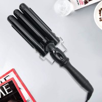 New Fashion Girls Tops Professional rotating stainless steel curling iron LCD display hair curler machine