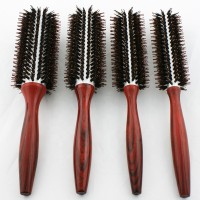 Wholesale high temperature resistance aluminum wooden hair brush ceramic